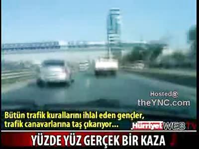 Kids in Turkey Having Fun Tragically Film Their own High Speed Fatal Crash