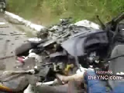 GRAPHIC: Family Disaster....2 Entire Families Wiped out in Horrific Collision with Tractor Trailer...one under the Truck