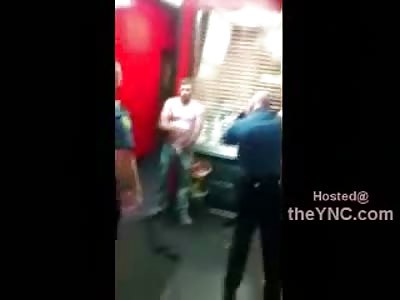 Tough Guy College Student gets Tased after Talking a LOT of Shit in a Subway Store