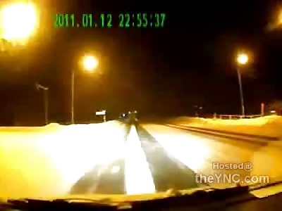 First Person View on Dash Cam of Deadly Head on Highway Collision