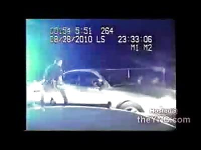 Pissed off Cop Punches Girl in the Face Following Chase