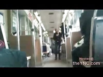Two Insane Females Fight on Chicago Train and wont Stop for Nothin