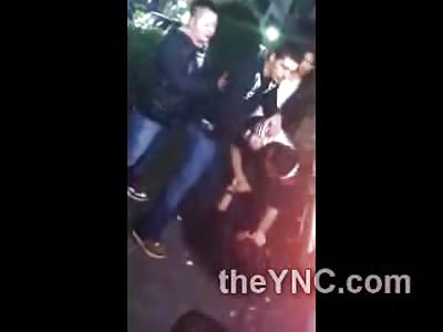 Drunk Kid gets Beat Outside of Night Club