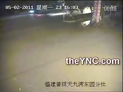 Little Kid in his PJ's Scrambling across Street is Hit and Killed by Speeding Car (Watch Slow Motion)