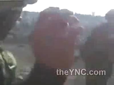 Syrian Men Showcased as Kills by Happy Militia 