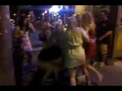 More Slutty American Teen Girls Fighting on the Street 