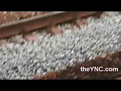 Short Video of Man Headless by train