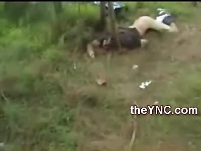 Very Grisly Murder Scene Video shows Man was Beaten to Death, Head Crushed In and his Hands Cut Off 