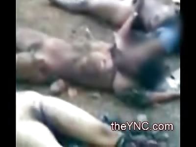 Short Video of Naked Murdered Females in the Dirt