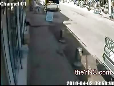 Young Boy Killed Instantly by Truck as he Runs into the Street (His Friends Witness his Death,  Watch Slow Motion)