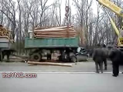 Friends Rear Ended a Lumberjack Truck 