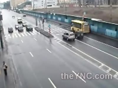 Man Hit by Speeding Car Trying to Cross the Road