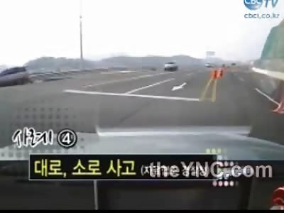 Lady Ends up Through the Back Window Following Horrific Head on Collision in China