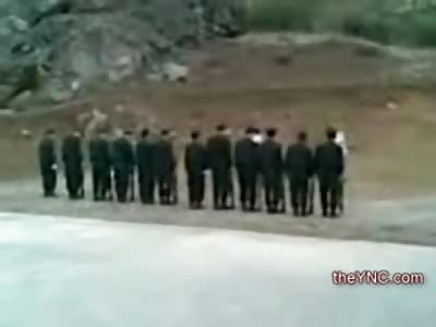 Drug Dealers Death Sentence by Firing Squad (Doctors check Pulse at End of Execution NEW)