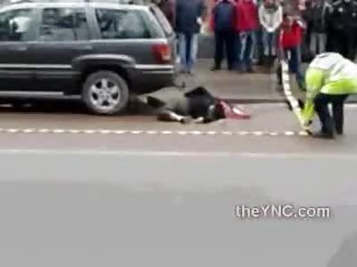 Lady Dragged by Foot by Car is Beyond Unrecognizable 