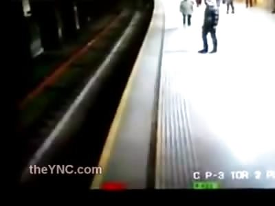 Man Motivates Himself then Jumps in Front of Subway Train in Suicide Caught on Camera