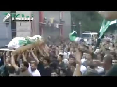 Actual Moment of Death From the Bombing During Funeral that Killed Several and Wounded Hundreds