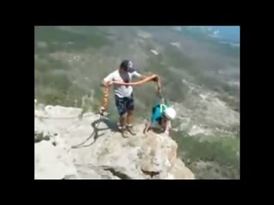 Final Haunting Scream from Girl as she Free Falls to her Death in Horrific Bungee Accident....