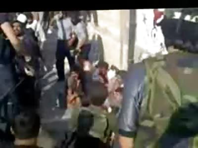 Different View of Brutal Ak-47 Execution of Group in Syria...Bullets Everywhere 