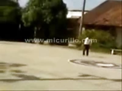 14 Girl Kills Herself at School with Bullet to the Stomach (Colombia)