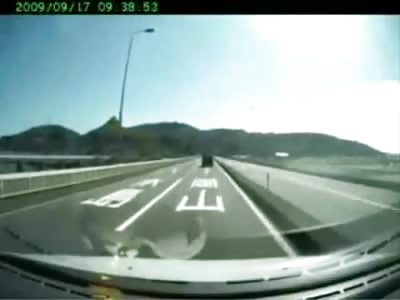 POV: Absolutely Brutal and Fatal Head on Collision when Van Jumps Median