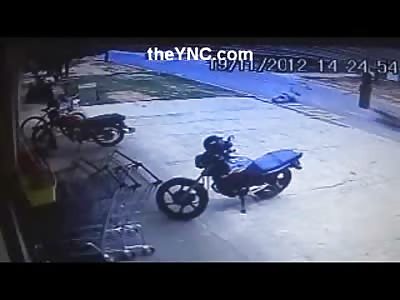 Pedestrian Killed When he was Brutally Smashed by a Speeding Motorcycle