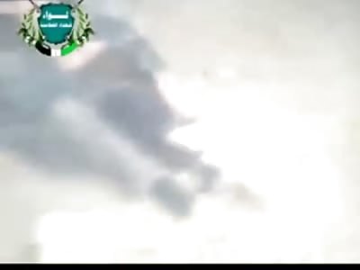 There one Minute ...Disintegrated the Next., FSA Rebels Hunkered Down are Bombed 