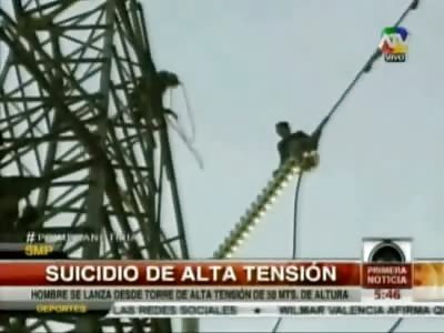 New Suicide: With News Cameras Rolling a Man falls to his Death after Toying with Police for Hours (2 Camera Angles) 