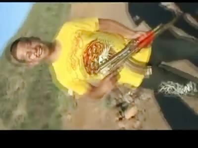 Spoiled Sons of Cartel Members Shoot off Gold Plated AK-47's for Fun