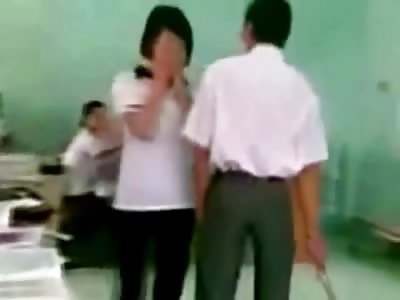 Just a Bizarre Video of a Professor Spanking his Female Students with a Ruler