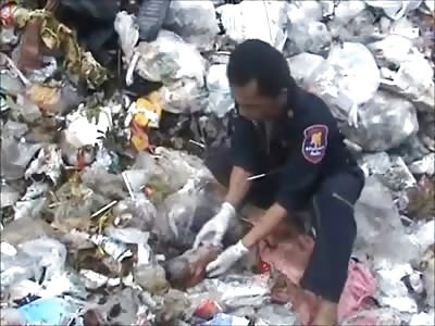 Fly Infested Baby found in Garbage Dump