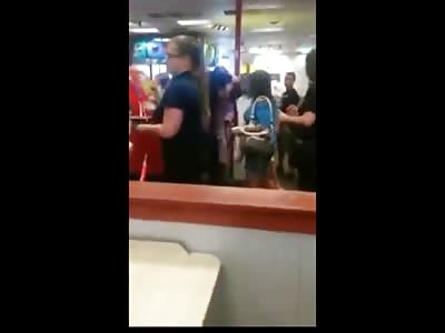 Classy Black Mothers fight Classy white Mothers With Baby's in hand at a Chuck E. Cheese