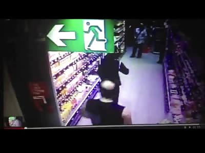 Arab Thief Gets a Brutal Beating from French Store Employee 
