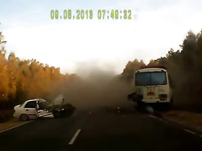 Driver falls Asleep a the Wheel Kills Himself and Passenger (Includes Aftermath)