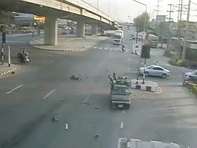 Motorcyclist Killed Instantly in High Speed Collision at INtersection