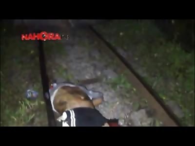 Cock eyed Man hit by a Train lost Everything including his Head