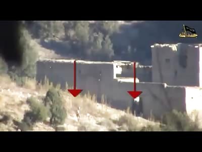 Sneaky Soldiers Trying to Creep on a Compound are Gun Down by Heavy Artillery