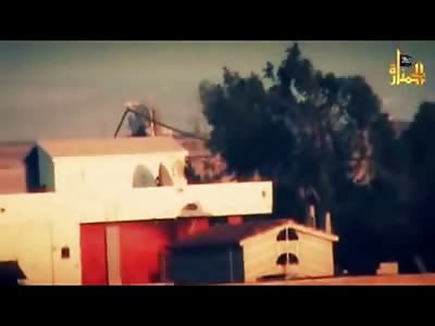 Awesome Tank Shot Takes out Men on top of a Building with Ease