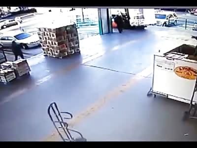 Dock Worker is Crushed to Death by Forklift in Work Accident..(Watch Top of Screen and Slow Motion)