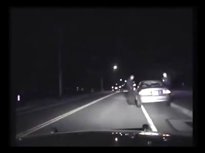 Close up Dashcam Footage of Suspect Shot to Death Killed Instantly by Cops