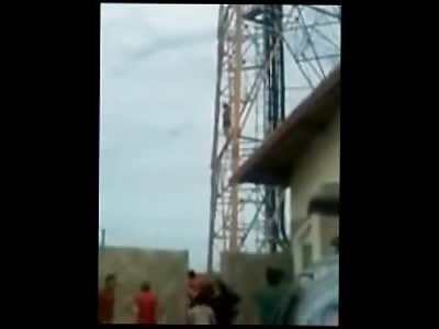 Woman Gives up on Life Jumps from Tower Yesterday Afteroon