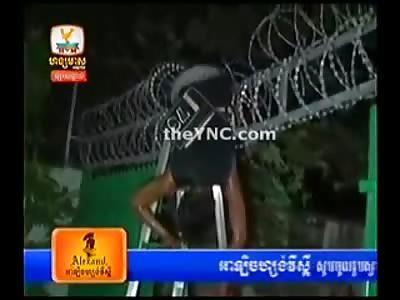 Thief Died Dangled in Barbed Wire