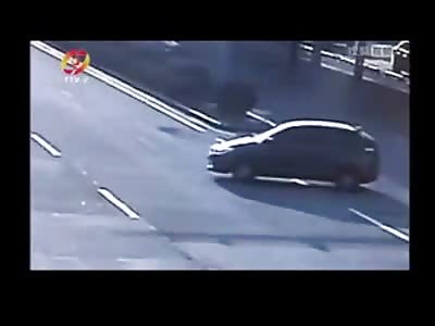 Incredible Fottage Shows Woman Ejected During Accident, Then Runover by her Own Car