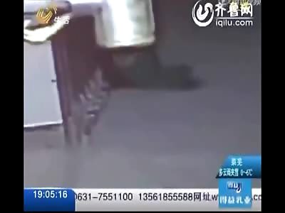 Horrible video Shows Little Boy Crushed to Death by Retractable Gate in China