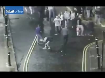 Kid just trying o Tie his Shoes gets a Brutal Kick to the Face