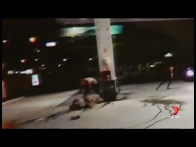 Boy involved in Brawl gets Run Over by a Car at 7-11..Twice