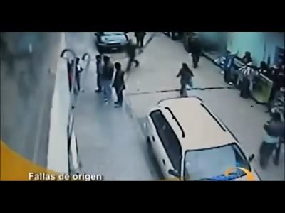 Man talking with his Friends is Victim of Random Knife Attack in the Street
