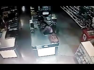 Young Female Cashier takes Fatal Gunshot through her Body during Supermarket Robbery