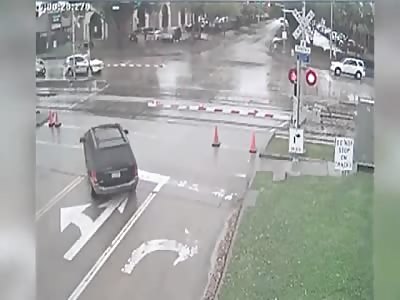 Why you ALWAYS Wait at Train Crossing when the Gate Goes Down
