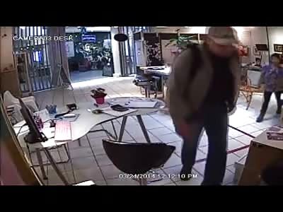 Woman is Savagely Beaten by Huge Man in a Tattoo Parlor over a $15 Dispute